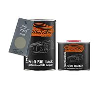 TRISTARcolor RAL 7003 Moosgrau mat Pot de peinture automobile 2K 1,5 litre / 1500 ml durcisseur inclus