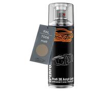 TRISTARcolor RAL 7006 Beigegrau mat Bombe de peinture acrylique 2K aérosol peinture à vaporiser peinture à pulvériser 400 ml séchage rapide