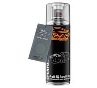 TRISTARcolor RAL 7012 Basaltgrau mat satiné Bombe de peinture acrylique 2K aérosol peinture à vaporiser peinture à pulvériser 400 ml séchage rapide