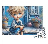 Triste Enfant Assis 1000 Pièces Puzzle pour Adultes Carton sans Odeur Anti-Stress Stimuler l'esprit pour Experts pour Cadeaux De Remerciement 38x26cm/1000pcs