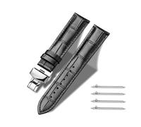 TRISTRAPS Bracelet de montre en cuir à dégagement rapide avec fermoir à boucle déployante, 18 mm, 20 mm, 22 mm, 24 mm, bracelet de rechange noir, marron, bleu pour homme et femme, 18mm, Classique