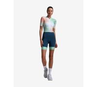 Trisuit 2XU Aero Hex manches courtes vert bleu blanc femme - XS
