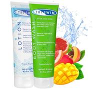 TRISWIM Ensemble d'élimination du chlore pour nageurs après la natation, Végétalien et sans cruauté envers les animaux, Pack corps du nageur - 2x250 ml