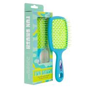 TRISWIM FunBrush Brosse démêlante | Pour cheveux secs et mouillés | Brosse plate ventilée à séchage rapide | Pour cheveux ondulés, bouclés et raides