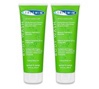 TRISWIM Gel douche anti-chlore | Soin après-baignade | Gel nettoyant anti-chlore pour nageurs | Gel douche hydratant après la piscine pour femmes et hommes | Abricot & Mangue 250 ml (Lot de 2)