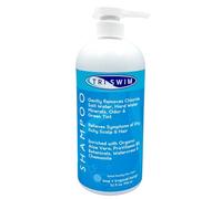 TRISWIM Shampooing hydratant anti-chlore et végétalien pour nageurs | Soin après la natation | Parfum citron vert et mangue 946 ml