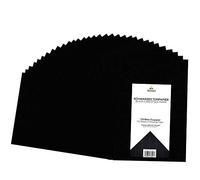 Tritart Lot 120 Feuille A4 Noir - Papier Cartonné A4 de 110g pour Origami Enfant - Papier Carton a Dessin pour Peinture Coloriage Bricolage Scrapbooking - Feuille Carton à Dessin