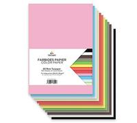 Tritart Lot 60 Papier Cartonné - Carton a Dessin A3 de 130g pour Origami - 60 Feuille A3 de 12 Couleurs Différentes - Papier A3 avec Papier Couleur pour Peinture Bricolage