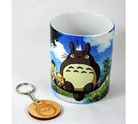 Tritó Design Tasse en céramique avec impression de Mon Voisin, personnage d'animation avec porte-clés (Arbre)