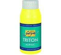 Triton 17061 - peinture acrylique - 750ml -jaune fluorescent solo goya Jaune G