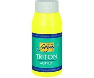 Triton 17061 - peinture acrylique - 750ml -jaune fluorescent solo goya Jaune G
