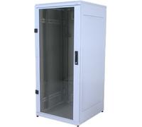 'TRITON 19 Rack 27U/600 x 900 Glass Door - Etagère indépendante, Gris, 600 x 900 x 1300 mm