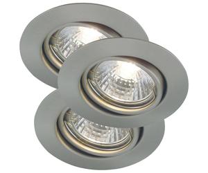 TRITON 3-KIT spot encastré Métal Acier Brossé GU10 - Nordlux 54540132
