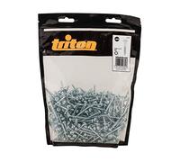 Triton 693383 Vis en acier orangé pour perçages dissimulés, fausse rondelle, pas fin 500 numéro, Silvère, 7 x 1-1/4"