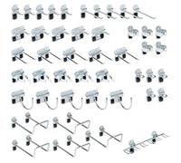 Triton Products LockHook Assortiment de Crochets en Acier pour Panneau perforé - 46 pièces