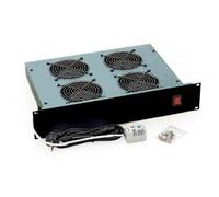Triton RAB-CH-X02-A1 - Horizontal 19-inch Fan Unit, 4 Fans, 2 HU, Black