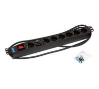 Triton RAB-PD-X04-A1 Bâti de prises 19" 8x, Triton RAB-PD-X04-A1, avec interrupteur/lampe de contrôle, max. 16A