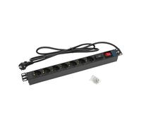 Triton RAB-PD-X12-A1 Bâti de prises 19" 7x, Triton RAB-PD-X12-A1, avec protection contre la foudre et interrupteur