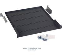 Triton RAB-UP-650-A1 Tablette 19" perforée, 1U, 650mm, 40kg, Triton RAB-UP-650-A1, noir