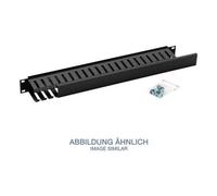 Triton 19" Plaque Passe-câbles 1U - Accessoires pour Baies (Noir, 19’’/1 U)