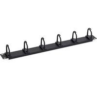 Triton RAB-VP-X13-A1 Panneau guide-câbles 19" 1U, 6 petits étriers, noir
