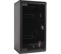 Triton RKA-10-AS4-BAX-X1 Armoire murale hybride 10"/19", avec porte transparente, Triton RKA-10-AS4-BAX-X1, profondeur 360mm, noir