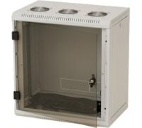 Tritón RUA-12-AS6-CAX-A1 Armoire murale 19" 12U, Triton RUA-12-AS6-CAX-A1, profondeur 595mm, monobloc, porte vitrée, panneaux latéraux amovibles, gris clair