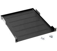 triton Shelf with Perforation 1U 650 mm - Rack Accessories (Black, 1U)