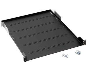 triton Shelf with Perforation 1U 650 mm - Rack Accessories (Black, 1U)