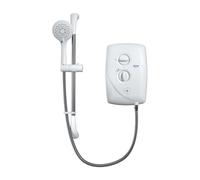 Triton Showers Douche électrique T80 Easi-Fit 10,5 kW 10,5 kW Blanc Douche électrique avec pommeau de douche et tuyau anti-torsion