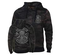 Triton Style Gasoline Bastard I Veste à Capuche Camouflage pour Homme I Sweat à Capuche zippé de première qualité I Veste de Motard I Tailles S-5XL Couleur Camouflage foncé S
