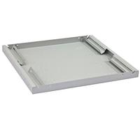 TRITON Tablette 19", 1 UH, profondeur : 150 mm, gris clair RAL7035