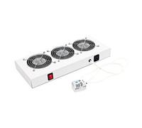 Triton - Tiroir pour ventilateur en rack - avec 2 ventilateurs de refroidissement, thermostat - CA 220 V - 4U - 19"