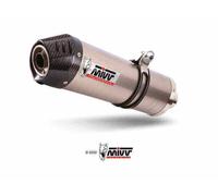 MIVV Silencieux Slip-On Oval Triumph Tiger 900/GT/PRO/RALLY 2021-24 T.018.lnc Homologated Argenté