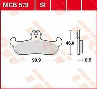 Triumph Bonneville 865 Noir 2007 Plaquettes De Frein En Céramique TRW MCB582