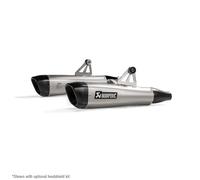 Triumph Bonneville T100 2017-2020 Akrapovic Titane Double Silencieux Slip-On Kit