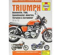 Triumph Bonneville, T100, Speedmaster, America, Thruxton & Scrambler '01 to '12 (Haynes Service & Repair Manual) by Editors of Haynes Manuals (2015-10-23)