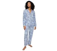 Triumph Boyfriend Fit PW 03 Haut Pyjama, Combinaison Bleue, 40 Femmes