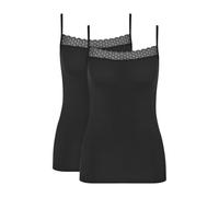 Triumph Feel of Modal Spaghetti Top 2p sous-vêtement, Noir, XL Femmes