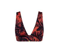 Triumph Haut de bikini Red Label Summer Palm pour femme, 1 haut de bikini bustier marron foncé, 36 / B