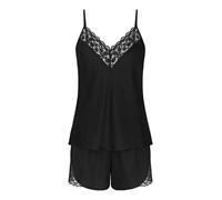 TRIUMPH Pyjama ' Wild Azalea Florale ' noir, Taille L