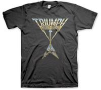 Triumph Rock Band Allied Forces Mens Short Sleeve T Shirt Classic Rock Vintage Style Graphic Tees Manches Courtes(Large)