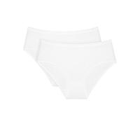 Triumph Sense of Cotton Midi 2p Slip, Blanc, 50 Femmes