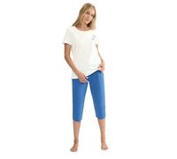 Triumph Sets PK Capri X 03 Ensemble Pyjama, Blanc/Bleu, 38 Femmes