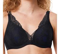 Triumph Soutien-gorge Body Make-Up Illusion Lace à armatures Bleu foncé/Noir Taille 85