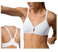 Triumph Soutien-Gorge Sans Ferr Triaction Fitness F Ouvert Avant Blanc Bonnets B