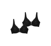 TRIUMPH Soutien-gorge ' Wild Rose Sensation ' noir, Taille 90
