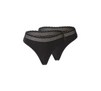 Triumph Femme Feel of Modal String 2p Underpants, Noir, XL