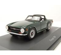 Triumph TR6 Ouvert Surrey Top 1968 British Racing Green Modèle Auto 1:43 Schuco