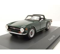Triumph TR6 Ouvert Surrey Top 1968 British Racing Green Modèle Auto 1:43 Schuco